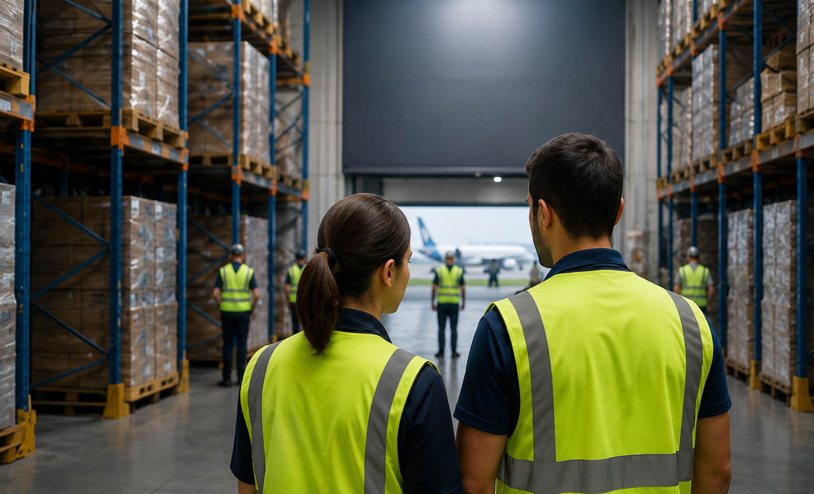 TG·Cargo team at warehouse